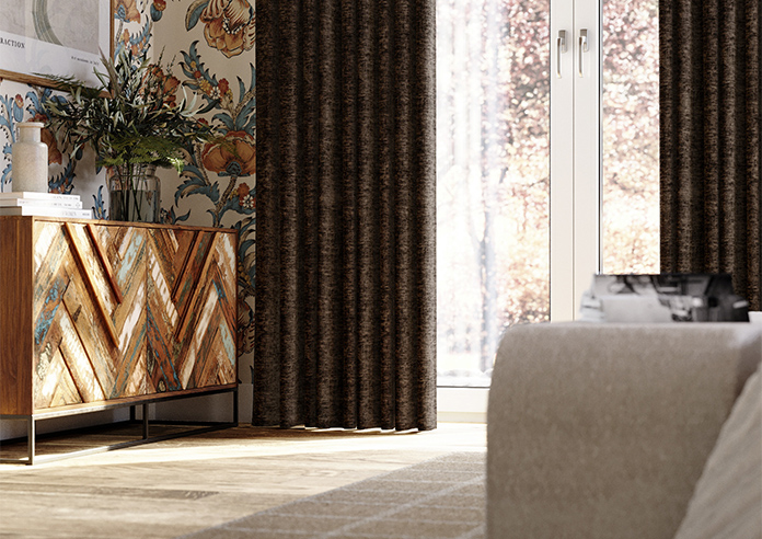 Maurice, Chocolate - Made to Measure Curtains - Image 5